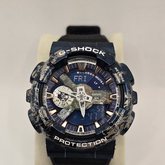 Casio G-Shock Planet Earth Navy and Silver Smartwatch Special Edition